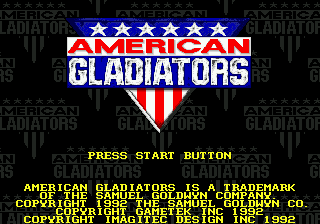 Заставка игры American Gladiators